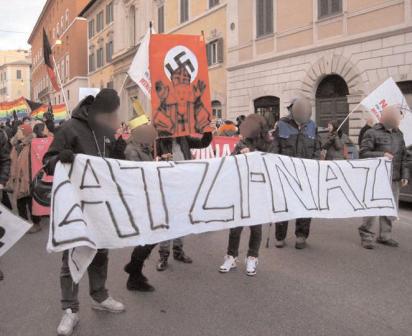 Manifestación \"NO VAT\" en Roma